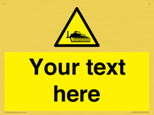 Custom warning grounding cruiser on lock cill